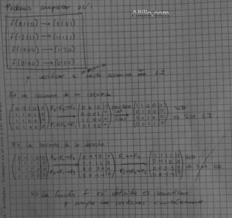 2º Parcial B - Algebra (2013) - CBC - UBA